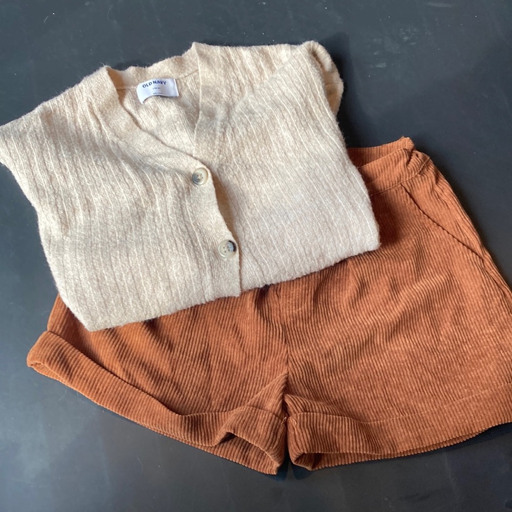Shorts and cardi bundle